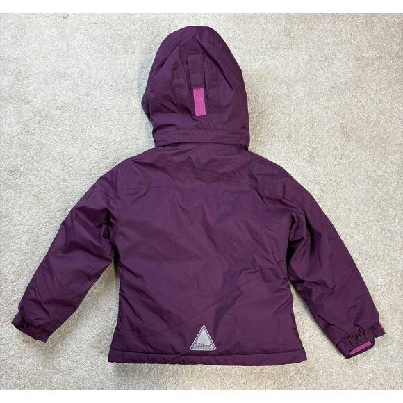 L.L. Bean Kids' Insulated Water Resistant Ski Jacket Purple Size 4 - Picture 2 of 7